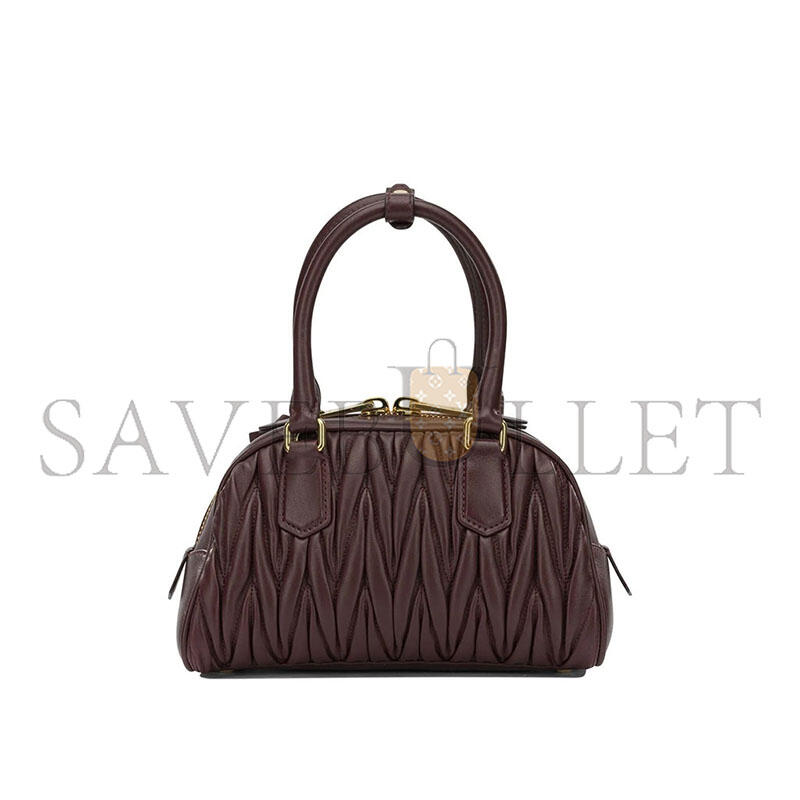 MIU MIU ARCADIE MATELASSÉ NAPPA LEATHER BAG 5BB191 (22*13*10.5cm)